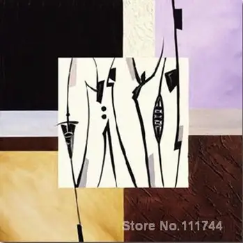 

Handmade oil painting tuxedo junction alfred gockel modern abstract wall art for hotel room decor