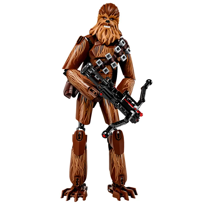 

Chewbacca Space Wars Hand-held Joint Movable Building Block DIY Assembly Educational Toys for Children's Day Gift 179pcs Bricks
