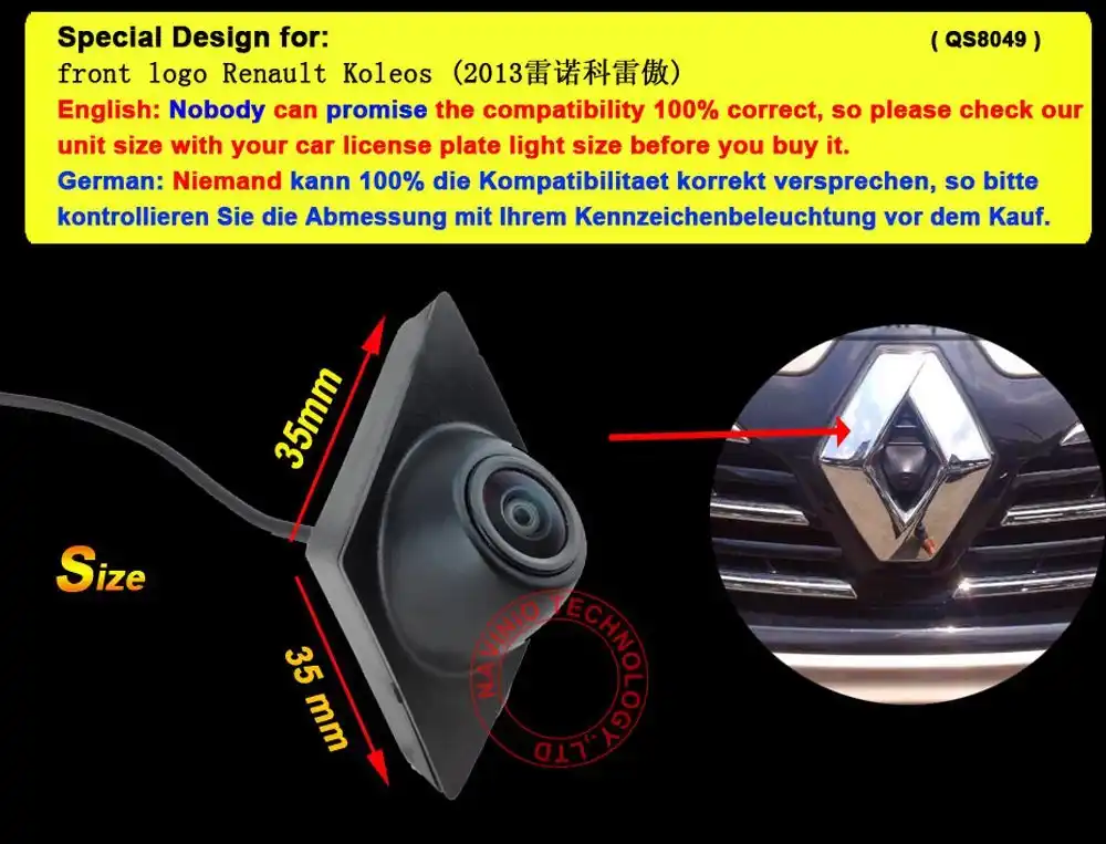 Detail Feedback Questions About Navinio Car Front View Parking