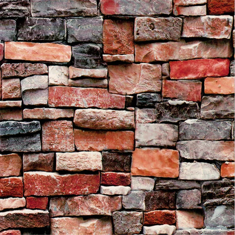 

Chinese retro 3D imitation brick brick waterproof self-adhesive wallpaper wall stickers restaurant bar barber shop wallpaper