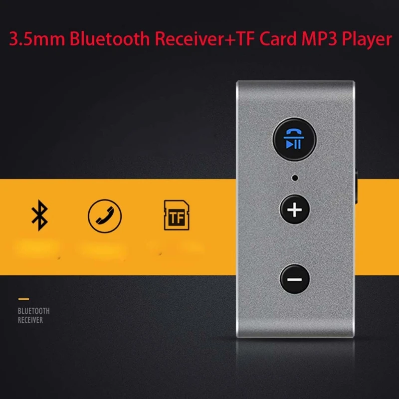 ANENG беспроводной 3,5 мм Bluetooth аудио приемник TF MP3-плеер для автомобиля динамик наушники