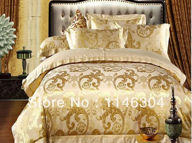 4pcs Gold Soft Embroidered Fl Comforter Set Bed In A Bag Queen 4pcs Gold Soft Embroidered Fl Comforter Set Bed In A Bag Queen King