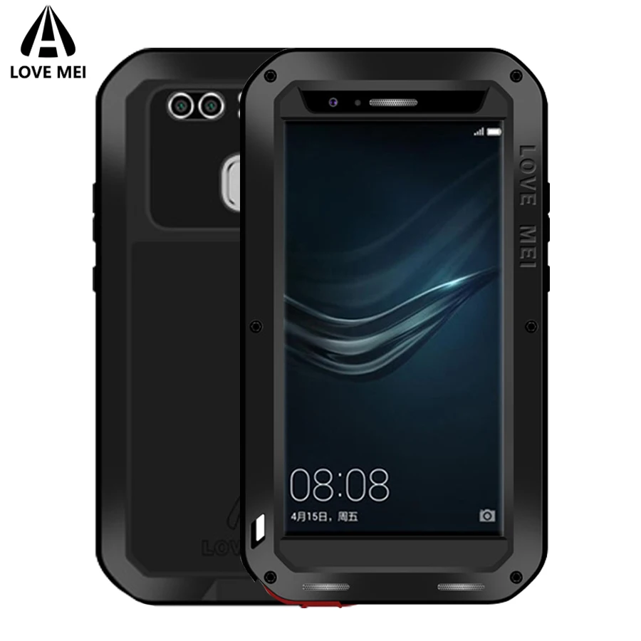 

Love Mei Case For Huawei P9 P9 Plus Cover Powerful Metal Aluminum Armor Shockproof Waterproof Case For Huawei P9 / P9 Plus Cover