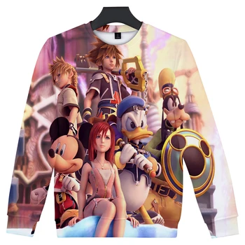 

kingdom hearts clothes cos summer hot long-sleeved casual T-shirt unisex bottoming couple parent-child role-playing