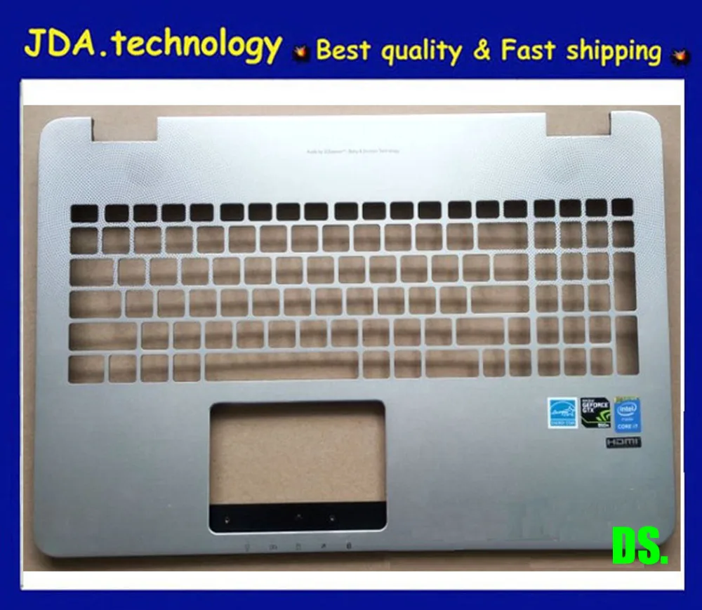 Брендовый верхний чехол Wellendorff для Asus G551 G551J G551JK G551JM G551JW G551JX верхняя крышка для клавиатуры, серебристый