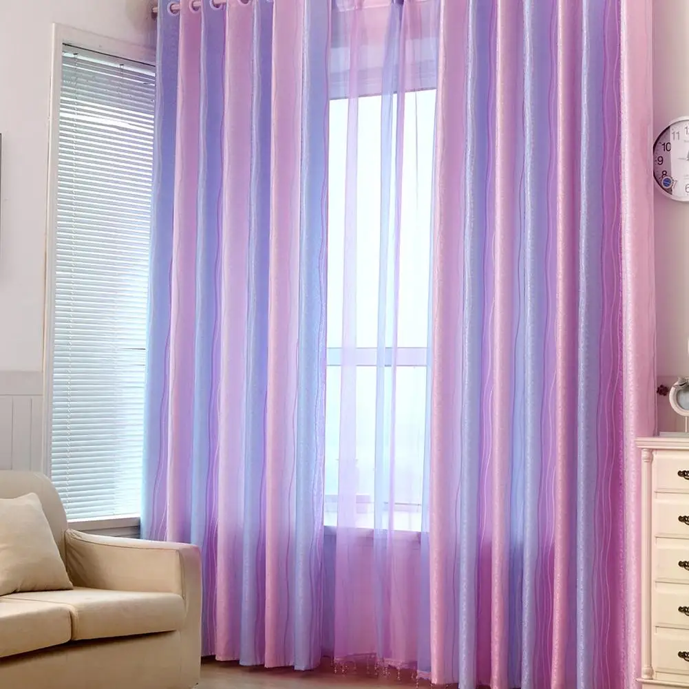 1 шт. градиент цвет окна шторы Нижняя подкладка гостиная спальня простыня домашний декор
