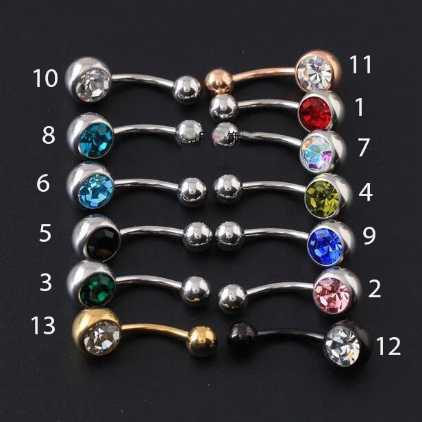 fashion navel earrings Titanium&steel Anti allergy Bell button rings