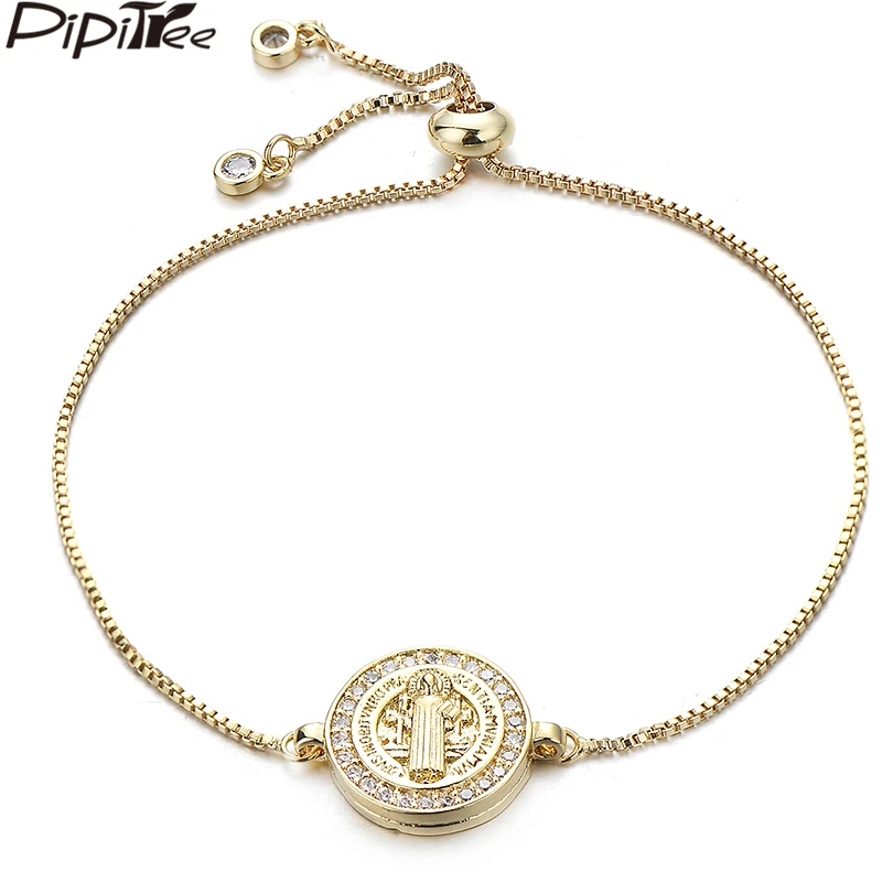 Pipitree God Father браслет с Иисусом религиозная бижутерия регулируемая цепочка из