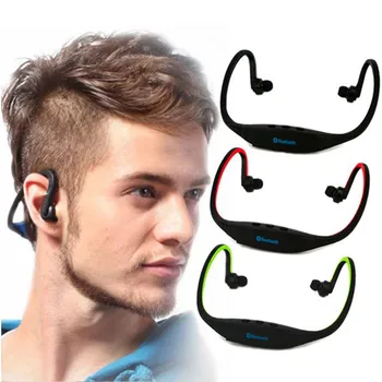 

S9 Wireless Headphone Sport Bluetooth Earphone Support TF/SD Card FM True Cordless Earbuds Handsfree Headset with Mic for Phone