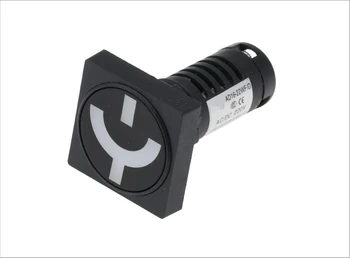 

22mm mounting hole breaker switch position round indicator lights signal lamp square AD16-22WF/D