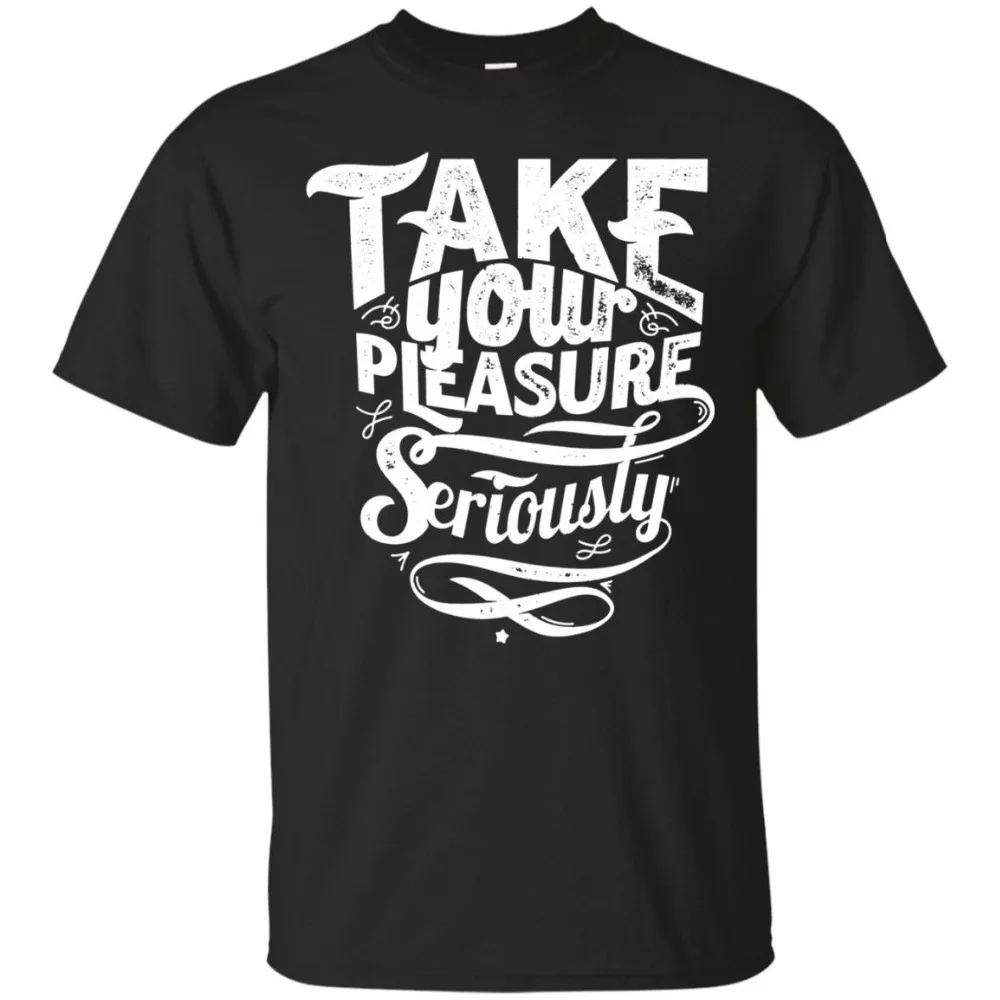 Мужская футболка с круглым вырезом Take Your Pleasure хлопковая Футболка забавным