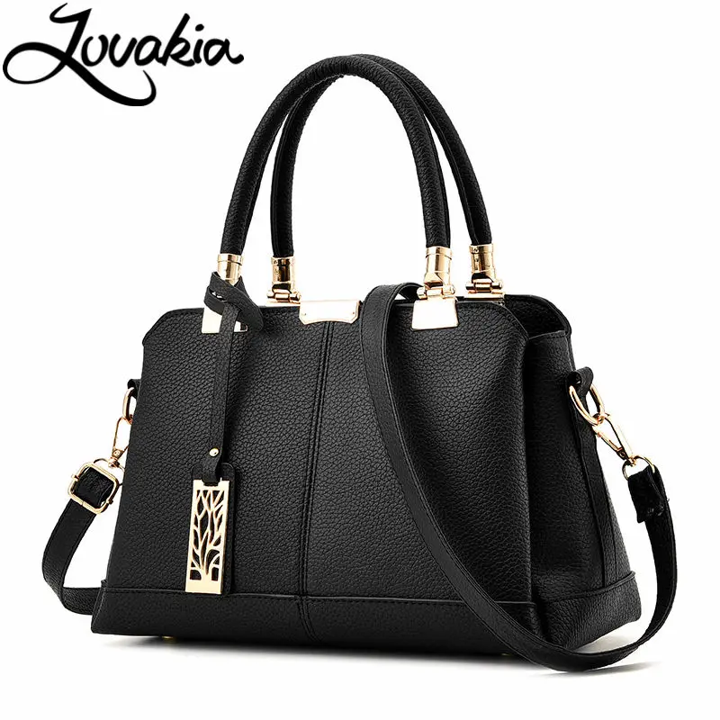 LOVAKIA women bag pu leather tote brand name bag ladies handbag lady evening bags solid female