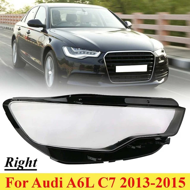 

1Pair Front Left&Right Car Headlight Head Light Lamp Lens Light Cover For Audi A6L C7 2013 2014 2015 2016