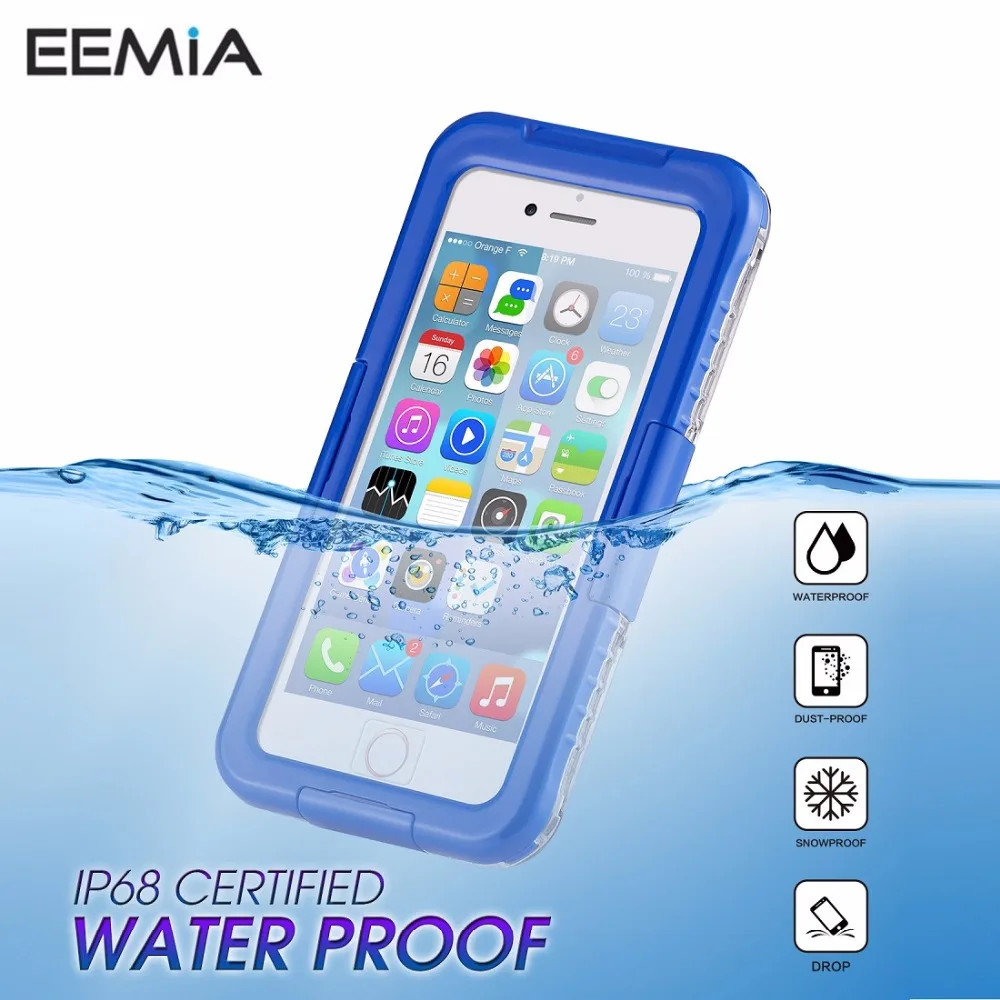 Waterproof Case For iPhone 8 Plus Cover Clear Plastic Underwater