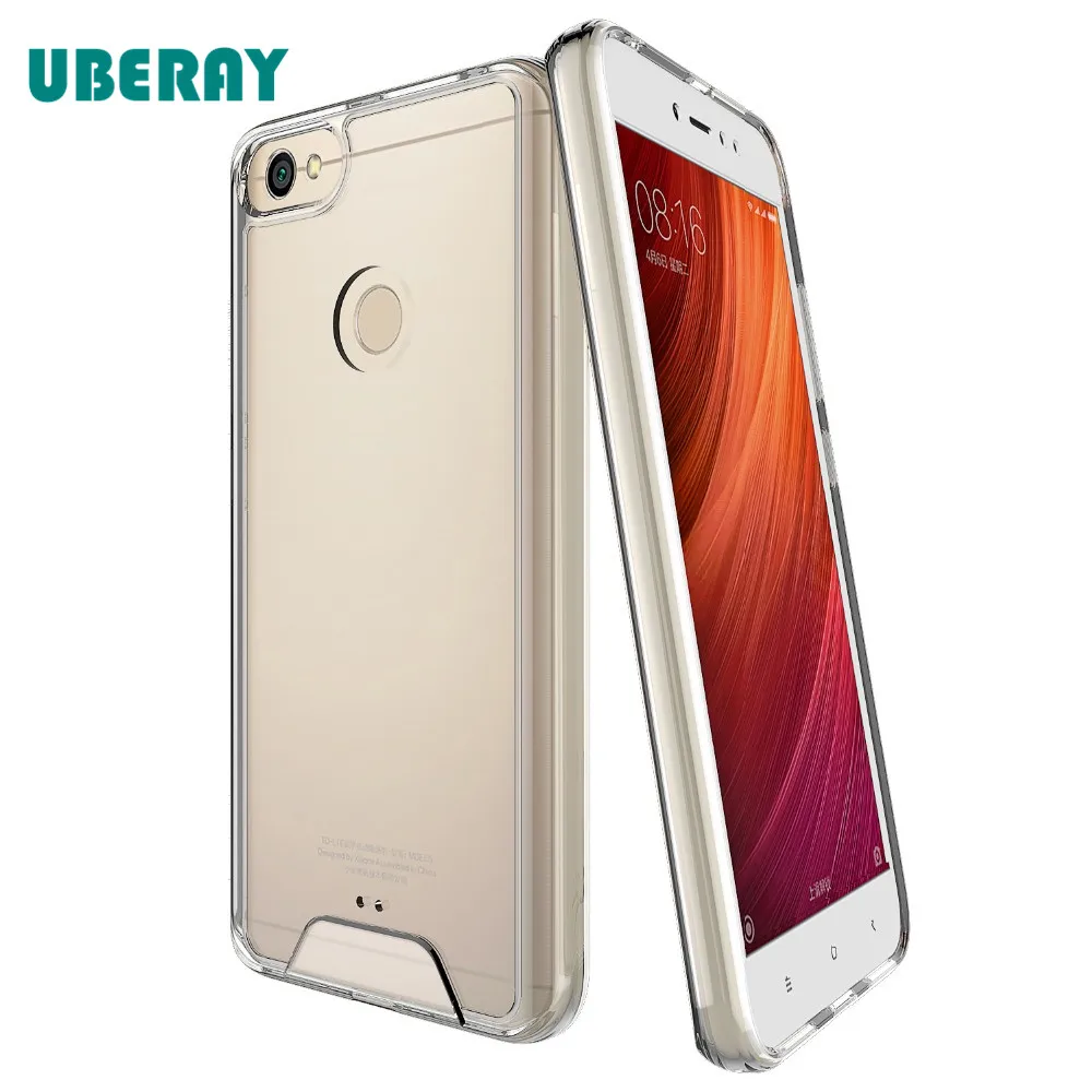 

UBERAY Shockproof Clear TPU+ PC Back Cover For Xiaomi Redmi Note5A Note5A Prime Mi5X MiA1 Redmi 5 Redmi 5plus Redmi Note5 Pro