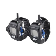 20 Channel Wrist Watch Style Walkie Talkie with Rechargable Li-ion Battery and Big Backlit LCD Screen, 1 Pair, 2-Way Radio