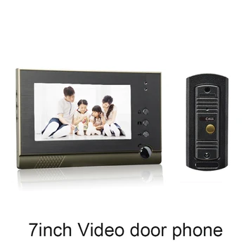 

(1 set) Door Intercom Talkback System HD Camera Night Version One to One Monitor Video Door Phone Access Control Aluminium