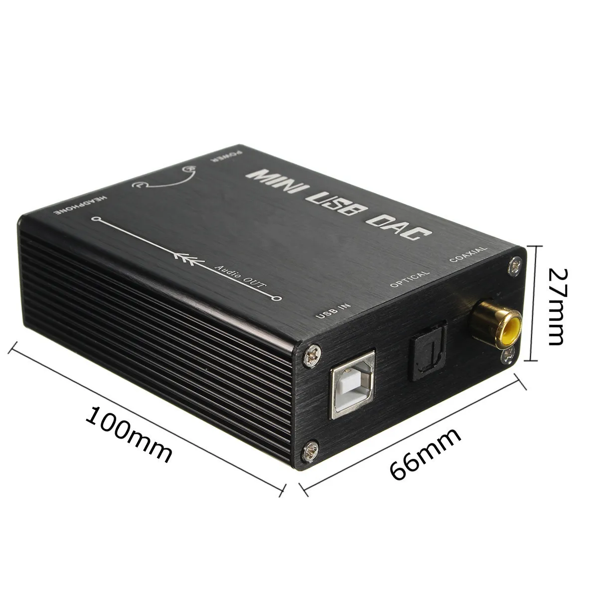  LEORY HIFI tarjeta de sonido USB DAC a S/PDIF PCM2704 convertidor de Audio Digital a analógico conv