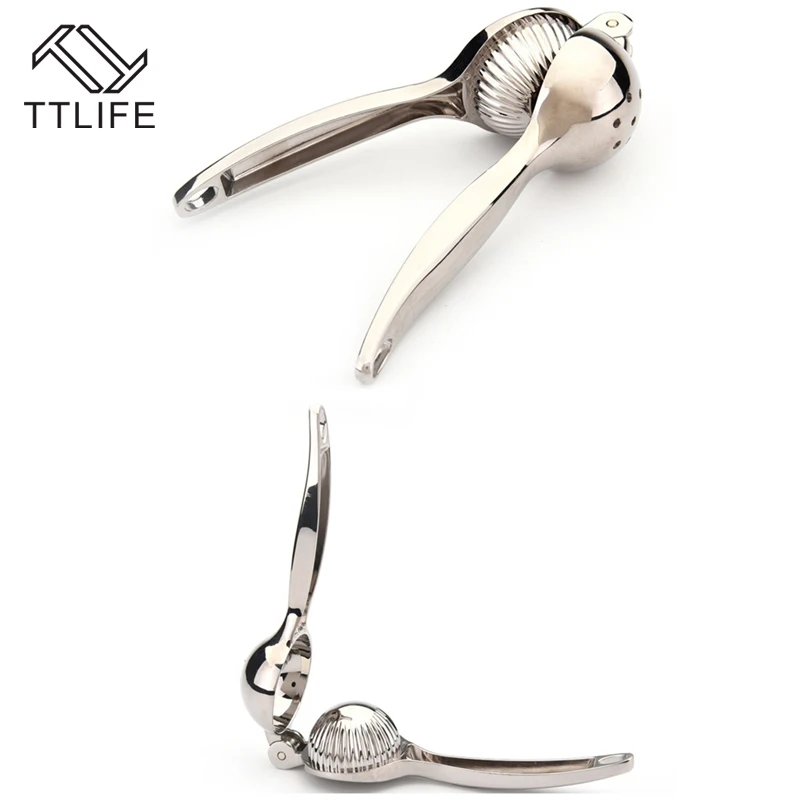  TTLIFE Stainless Steel Lemon Squeezer Lemon Manual Juicer Sturdy Lime Squeezer Anti-corrosive Manual Lime fresh juice tools 