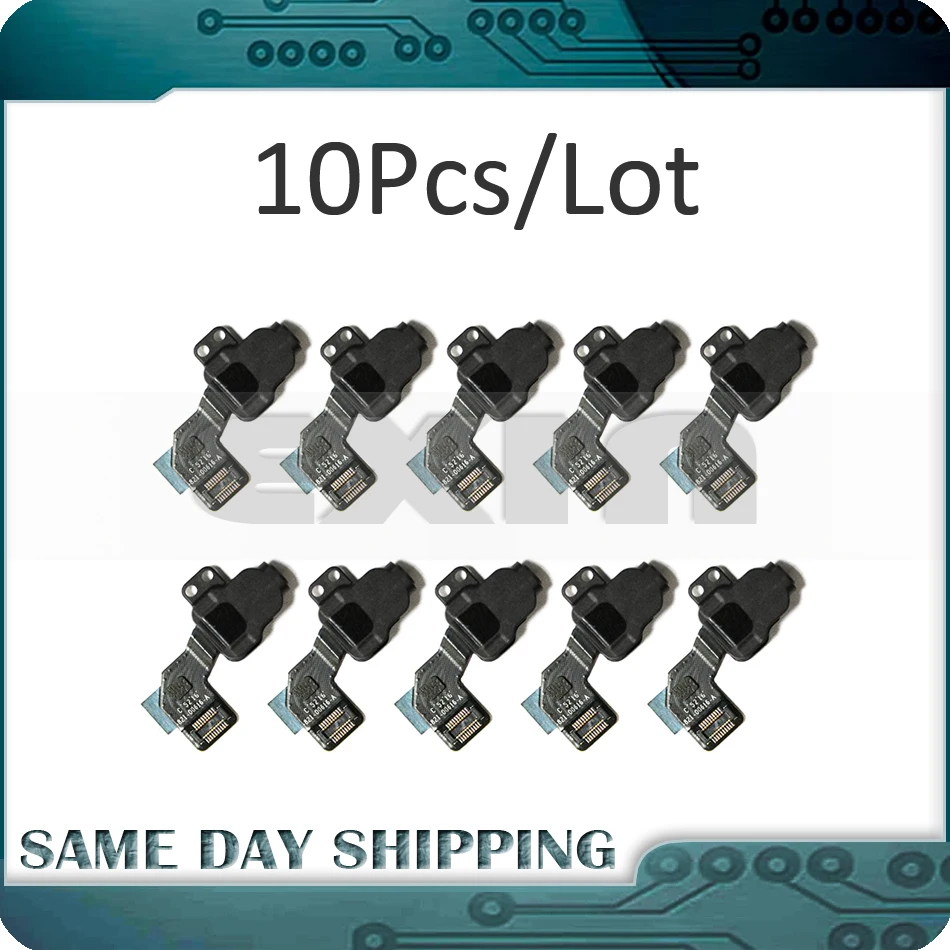 

10Pcs/Lot for Macbook Pro Retina 15" A1707 Audio Headphone Jack with Flex Cable 821-00616-A Late 2016 Mid 2017 Year MLH32 MLH42