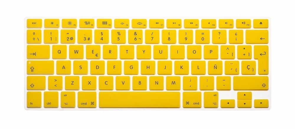 ESP Spanish Keyboard Skin Cover For Macbook Mac Book 13 15 17 EU UK Europe Version Silicone Laptop Keyoboard Protector Film (8)