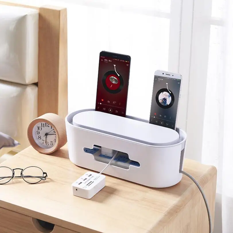 

Power Strip Cord Storage Boxes Power Line Storage organizer Cable collect Cases Household Necessities Wire Storage Box SN-176