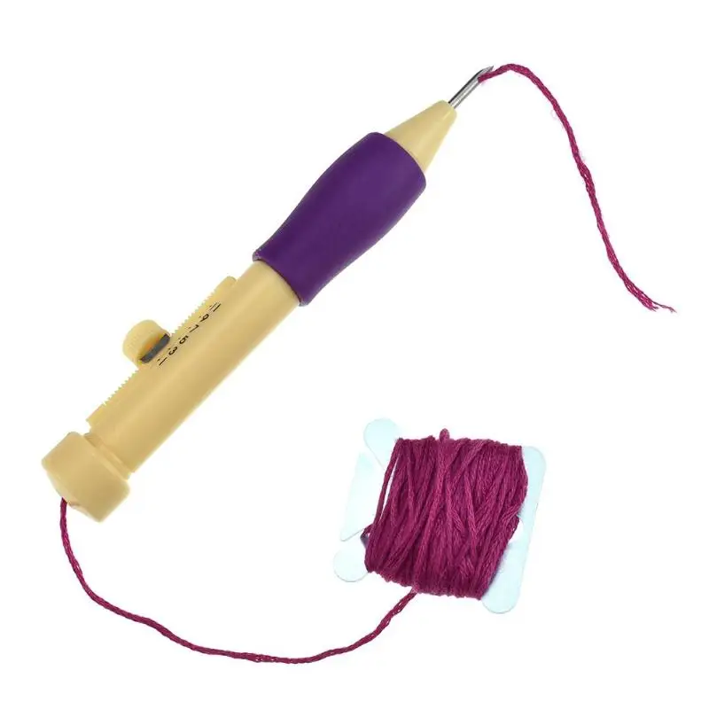 Средний большой пластиковый крючок для вязания крючком с ручкой, тканый ковер, игла, инструмент для вязания, швейные иглы, плетение, ремесло, крючки для вязания, спицы для вязания
