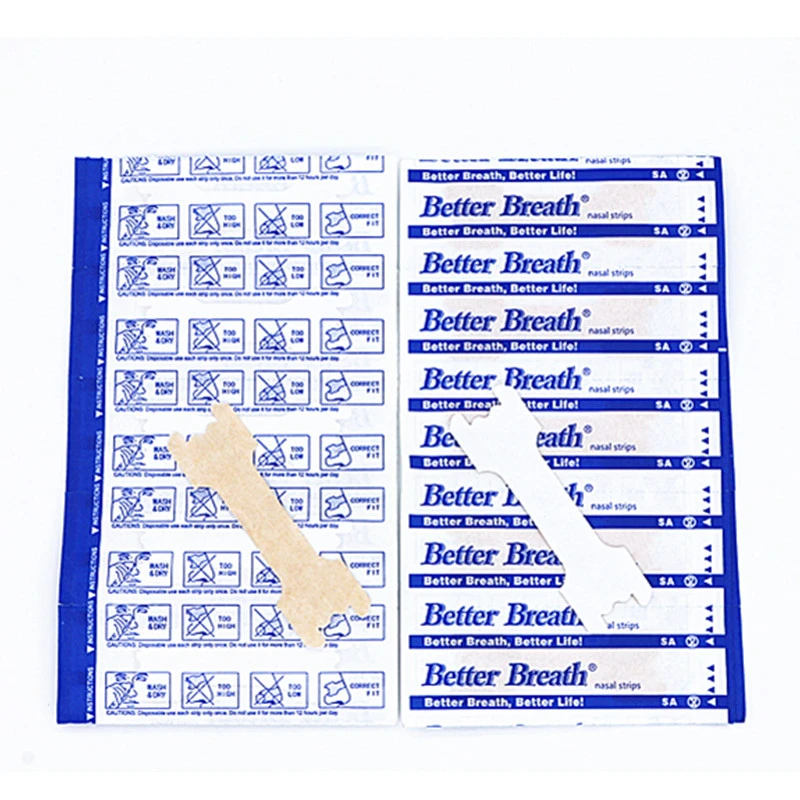Полоски для носа против храпа 100 шт./лот (66x19 мм)|snore stopper|better breath nasal stripsbreathe right strips |