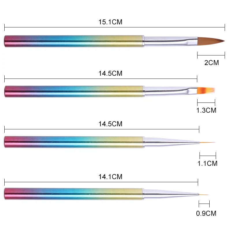 1 шт. УФ-гель для рисования раскрашивающая ручка градиентная ручка щеточки для ногтей лайнер акриловый маникюр инструменты для нейл-арта доступны 8 моделей