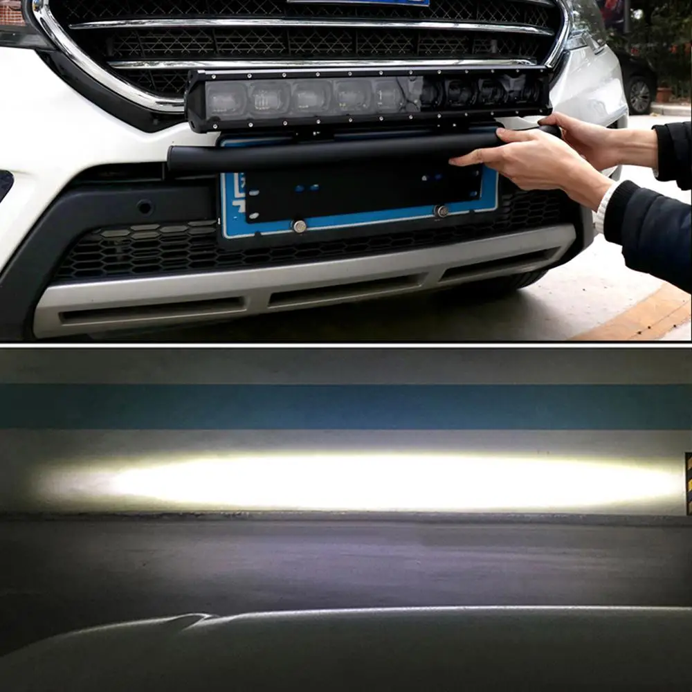Led Light Bar 6d lens 30w 60w 90w 120w 150w 180w 210w 240w grille single row front bumber car roof lightbar 8 14.5 21 27.5 34 40.5 47 53.5 inch truck atv suv offroad off-road 4x4 4wd pickup 12v 24v (8)