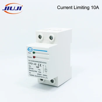 

JiuJi 10A 10ampere 2200W Household Din Rail Automatic Recovery Reconnect Current Limiting Protective Device Protector