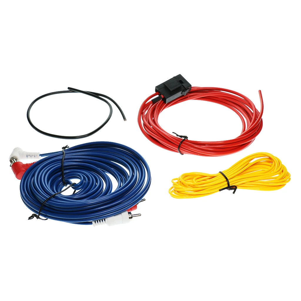 

Auto Replacement Car Stereo Audio Subwoofer Amplifier Wiring Cable Set