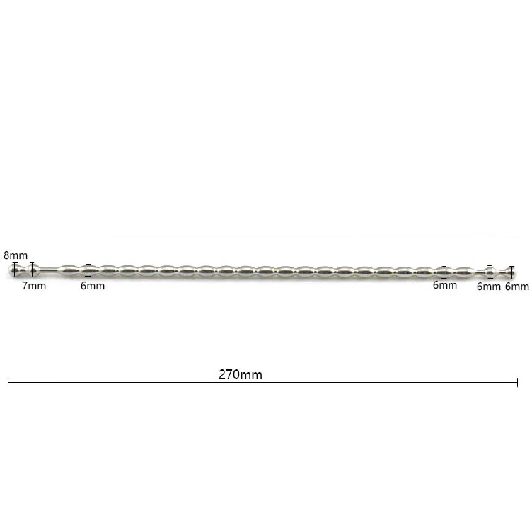 Топ нержавеющая сталь бусины Тип мм 270 мм супер длинные уретры звуковой дилатор стержень пениса подставки стимулятор пробка для уретры