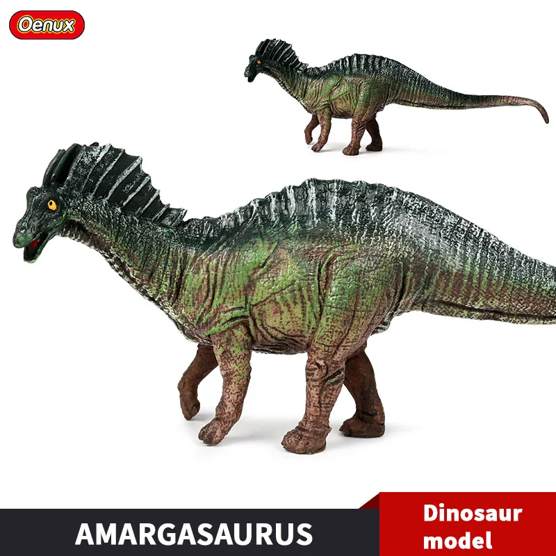 

Oenux New Jurassic Amargasaurus Cazaui Simulation T-Rex Model Action Figures Dinosaurs Park World PVC Education Toy Kids Gift