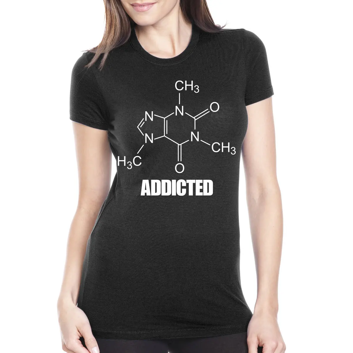 Caffeine Addicted Funny Coffee Shirt (1)