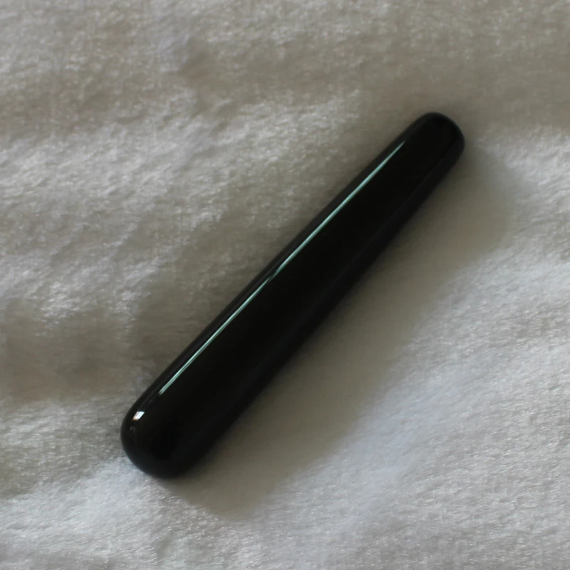 natural Crystal Black Obsidian massage wand Relaxing wand acupoint