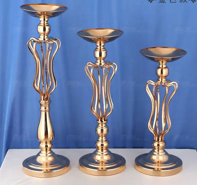  New crystal candlestick road lead three european-style creative furnishings wine shop owner table o