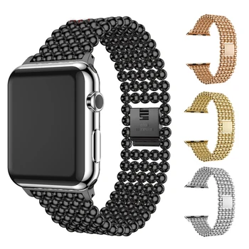 

For Apple Watch Band iWatch Womens Mesh Loop Stainless Steel correa Replacement Metal Beauty Strap 38/40mm 42/44mm accessories