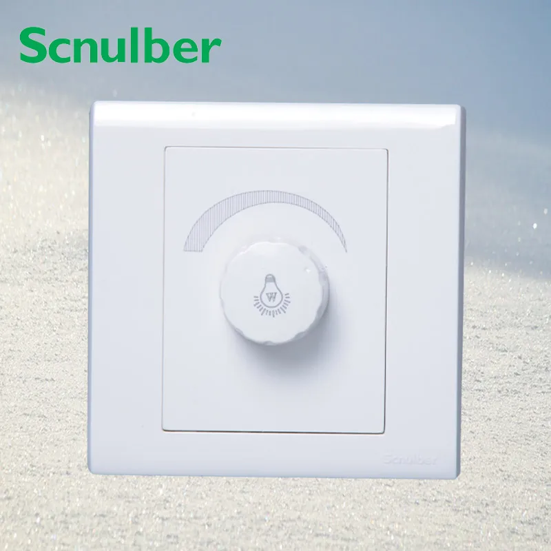 

CCC approved single 220v 500w adjust lamp light dimmer rotary wall switch panel