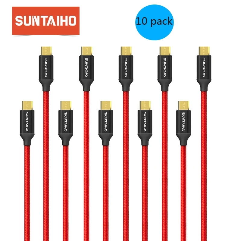 10-Pack Micro USB Cable Fast charging Data Cable,Suntaiho Nylon Braided Phone Charger For Samsung Xiaomi Mobile Phone Cables 10-Pack Micro USB Cable Fast charging Data Cable,Suntaiho Nylon Braided Phone Charger For Samsung Xiaomi Mobile Phone Cables