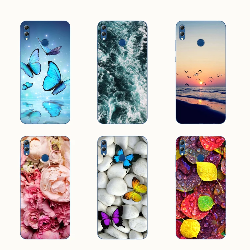 

Soft TPU Honor 8X Case Silicon Funda Protector Huawei Honor 8X Honor8X Phone Case Printed Back Cover Coque Honor 8X 8 X Bumper