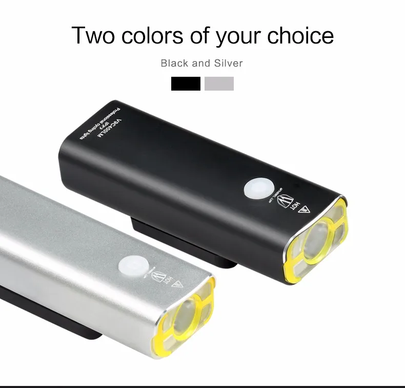 Sale WHEEL UP Usb Rechargeable Bike Light Front Handlebar Cycling Led Light Battery Flashlight Torch Headlight Bicycle Accessories 19