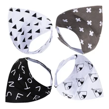 4 шт./партия детский хлопковый нагрудник для кормления слюнявчик треугольник scraf набор