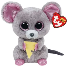Ty мягкие и плюшевые животные пищалка мышь с сыром игрушка кукла 15 см