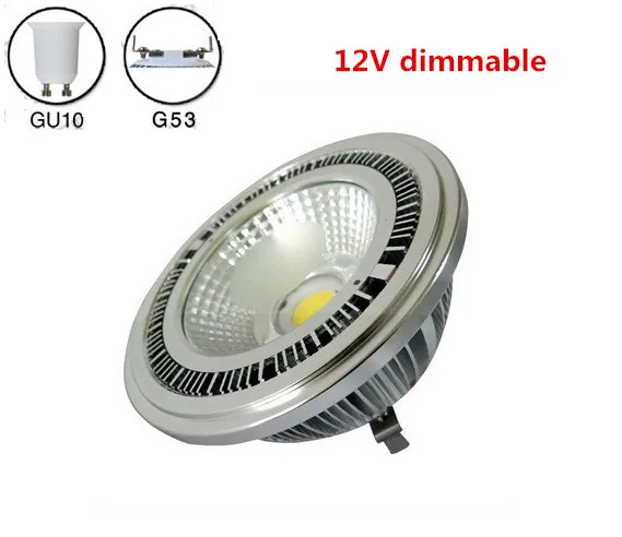 4 шт./лот 10 Вт COB led G53 GU10 AR111 прожектор AC/DC12V с регулируемой яркостью AR111 ES111 прожектор теплый белый холодный белый