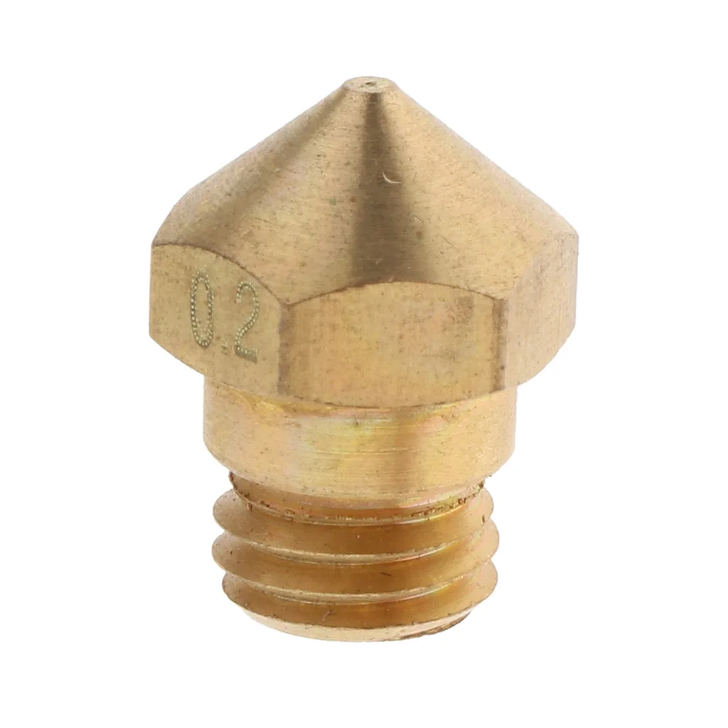 0.2mm Brass Extruder Nozzle Head Printhead for 1.75mm Filament 3D Printer