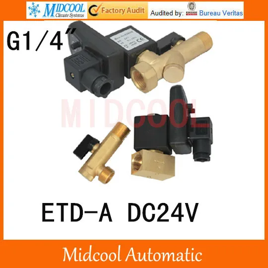 ETD A DC24V 1 4 Timing of drainage solenoid valve 2way 2position split type