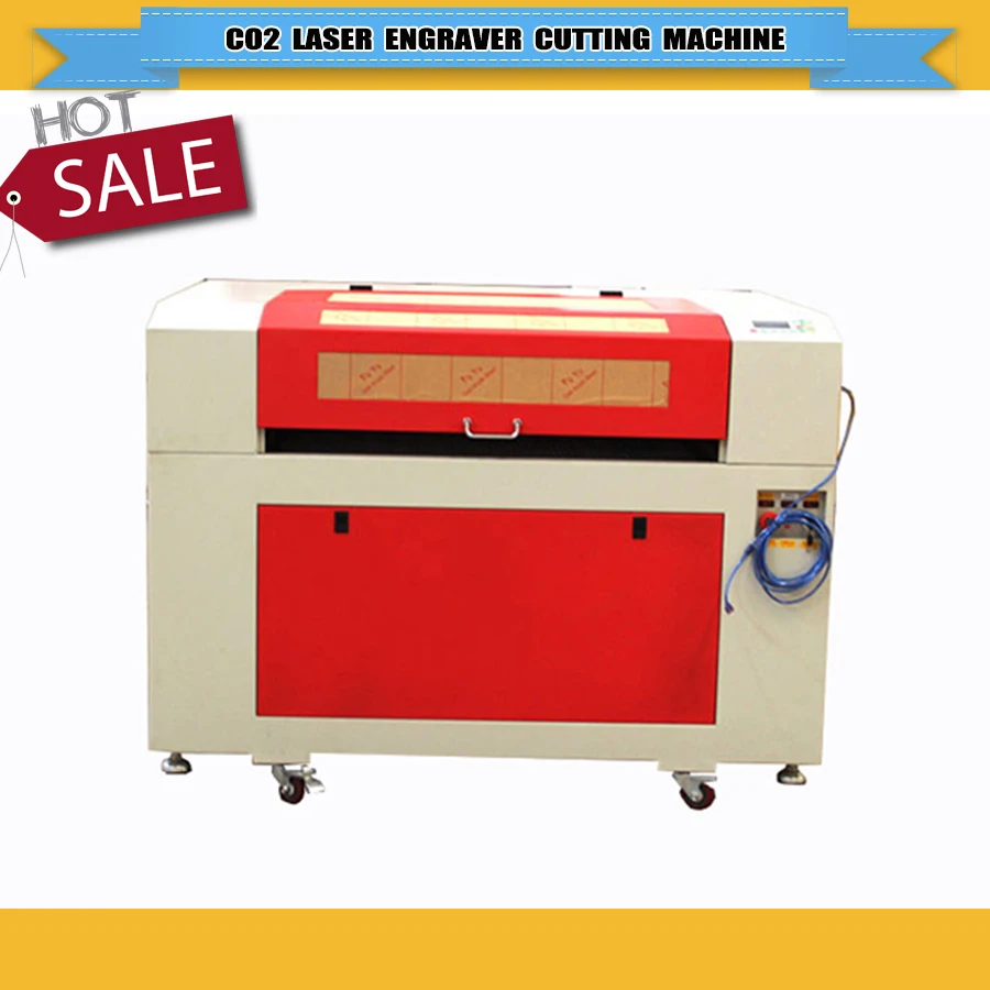 

90W Ruida CO2 laser engraver machine/laser cutter machine 6090/9060 with reddot position system/Laser tube protector system