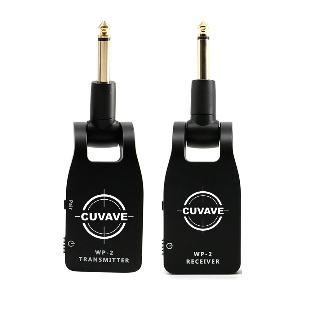 

UHF Wireless Electric Guitar Transmitter Receiver Set USB Rechargeable 50 Meters Digital Audio Wireless Guitar System Accessory