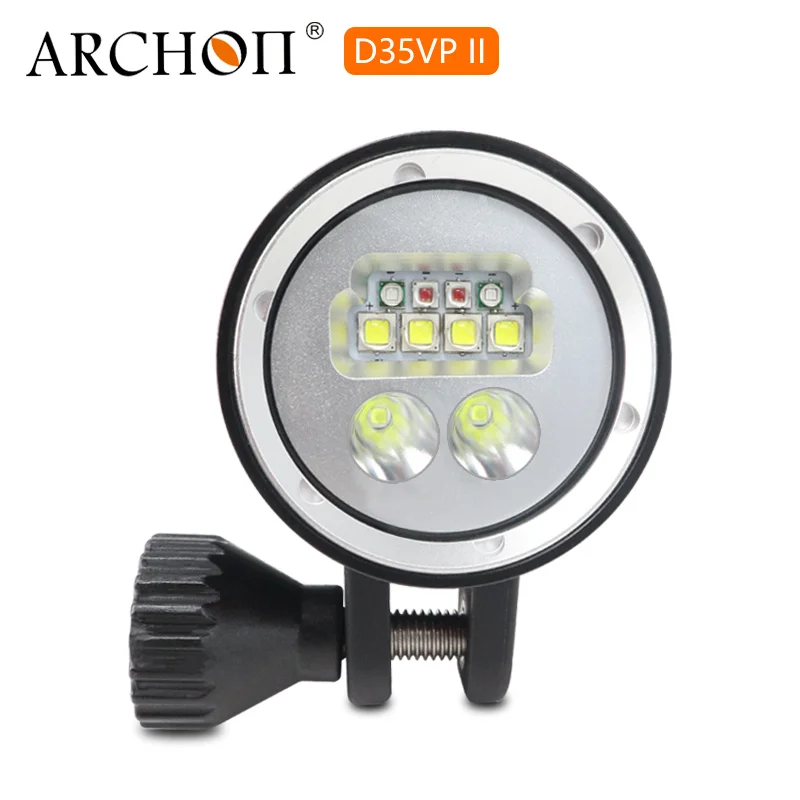 ARCHON D35VP II W41VP Дайвинг видео светильник 4* CREE XM-L2 Макс 2600 люмен погружной фонарь 100 м подводный Точечный светильник с зарядным устройством